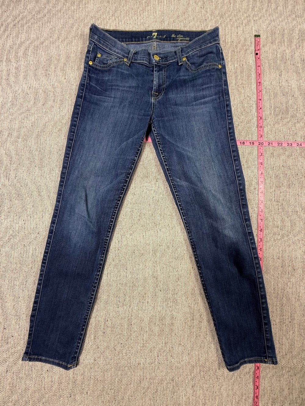 7 For All Mankind The Slim Cigarette Jeans Size 28